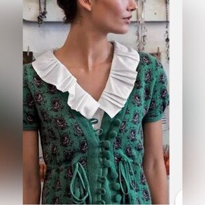 Anthropologie puff sleeve cardigan , size M